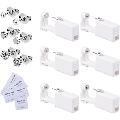 Ohrlochstechpistolen Set 6 Stück, Steril & Sicher, Schmerzfrei