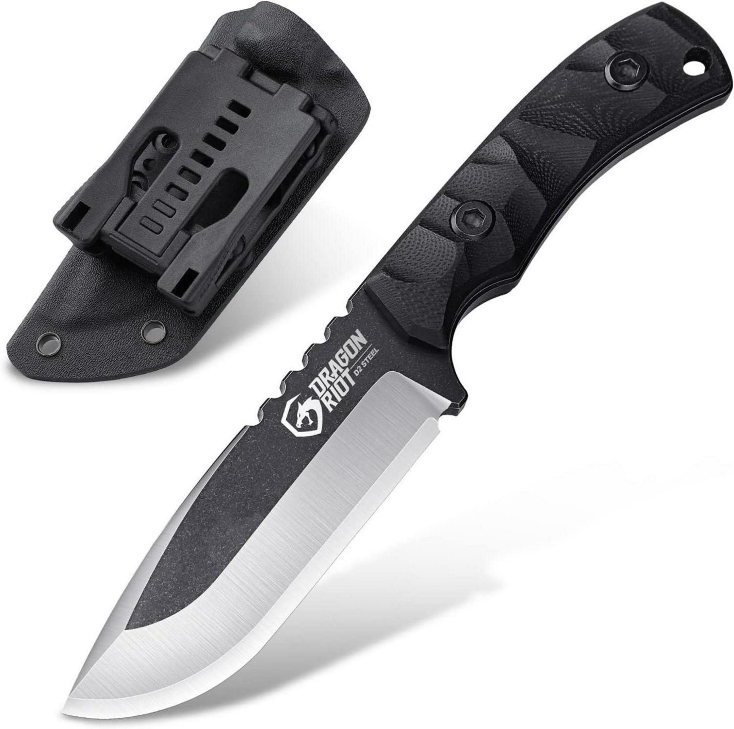 Survival Outdoor-Messer mit Kydex Scheide und G10 Griff