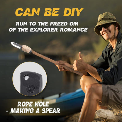 DRAGON RIOT Outdoor-Messer Survival D2 Stahl Klinge G10 Griff Kydex Scheide