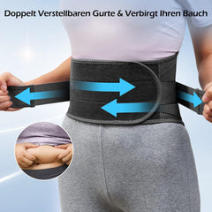 FREETOO Rückenbandage Herren Damen Sport Atmungsaktiv Schwarz