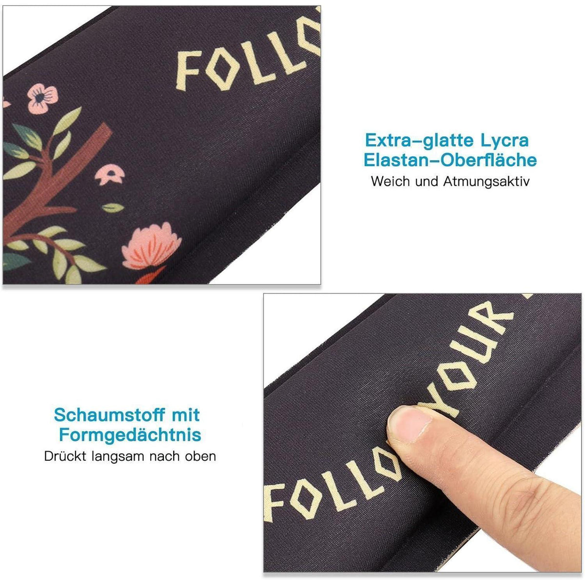 Ergonomisches Mauspad & Tastatur-Handgelenkauflage Set mit Wolf-Design