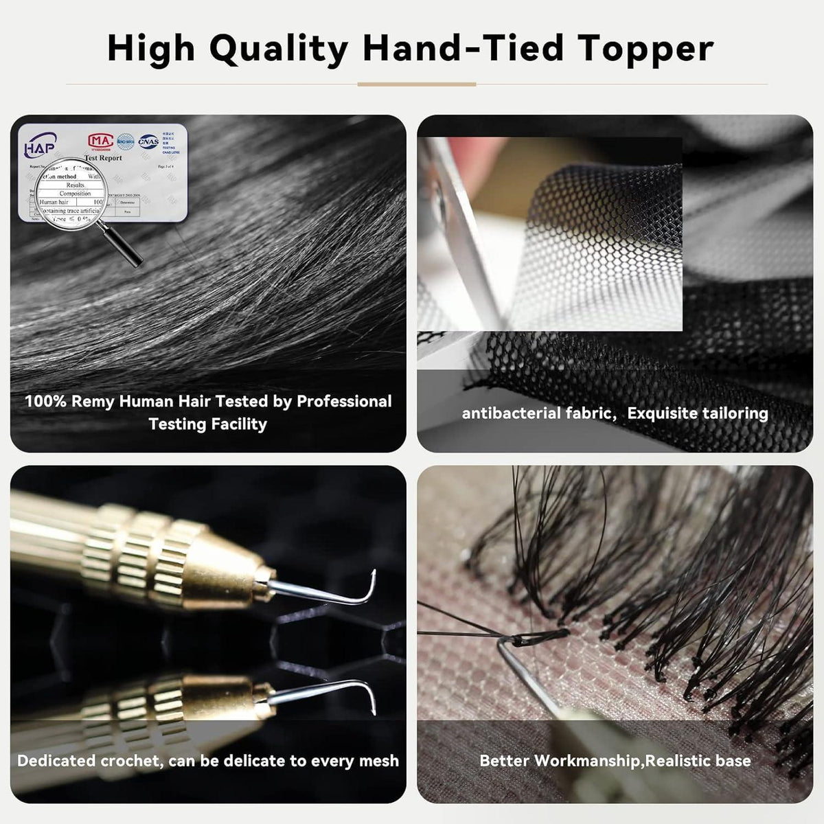Hellblonde Haar Topper | Remy Echthaar | Dünnes Haar Abdeckung