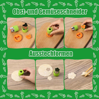 26tlg. Edelstahl Ausstechformen Set Obst Gemüse Cookie Mini Gemüseschneider