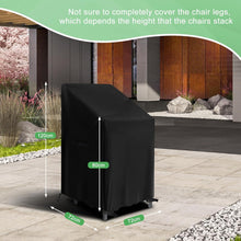 Gartenstuhl Schutzhülle 2er Set 72x72x120cm Schwarz Oxford