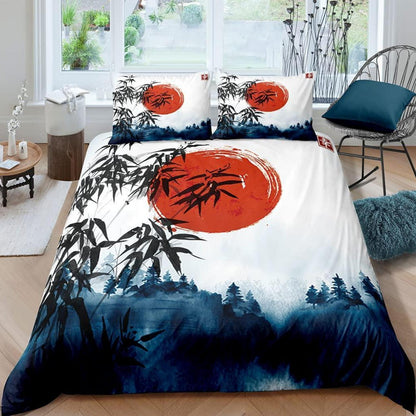 Kinder Bettwäsche Japanischer Stil 135x200 cm 4-teilig