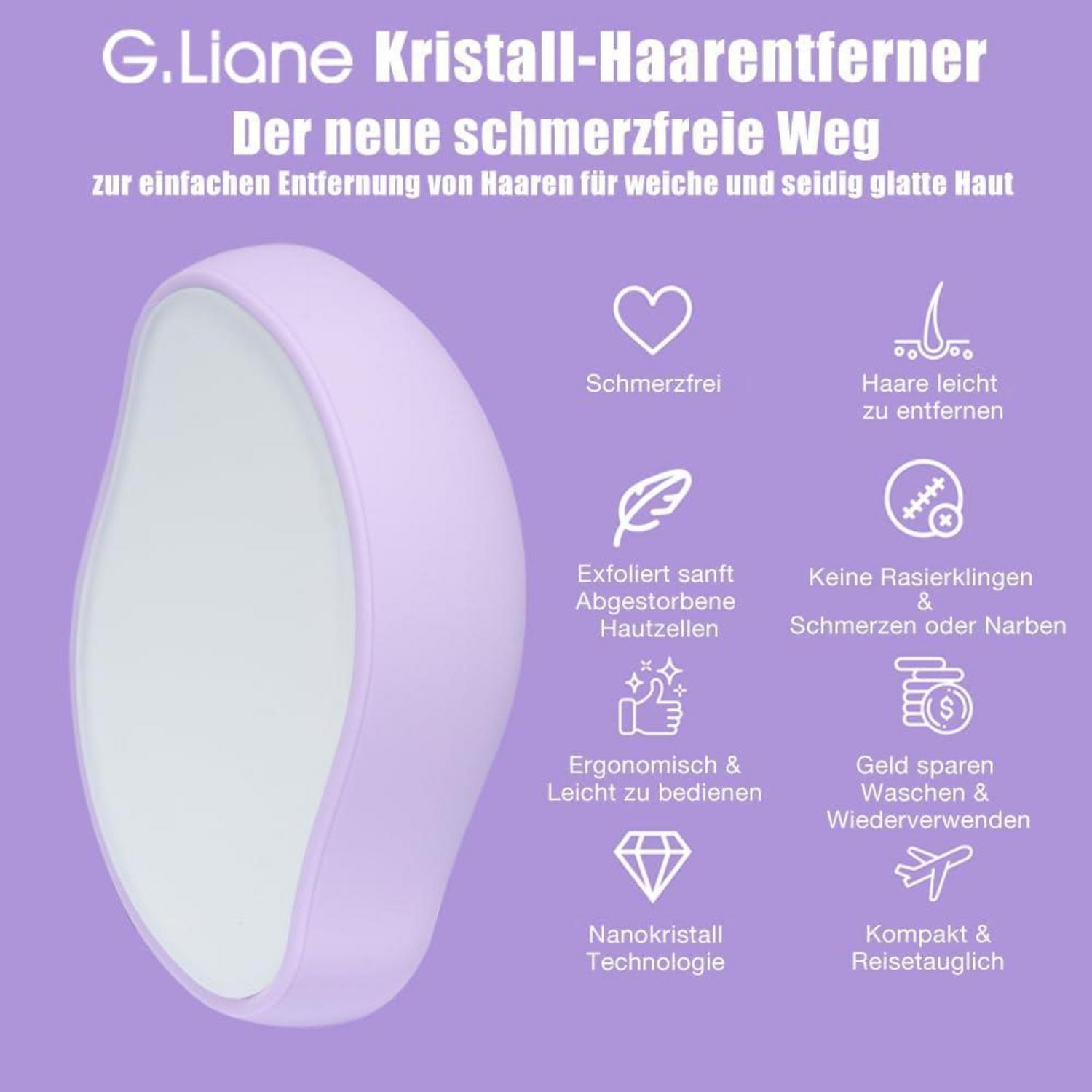 Kristall-Haar-Radiergummi Nano Glas Haarentferner lila