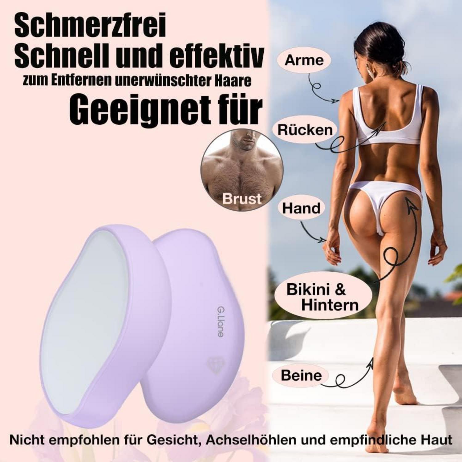 Kristall-Haarentfernerstein schmerzloser Haarentfernungsdepilator