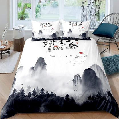 Kinder Bettwäsche Chinesischer Stil 135x200 cm 4-teilig