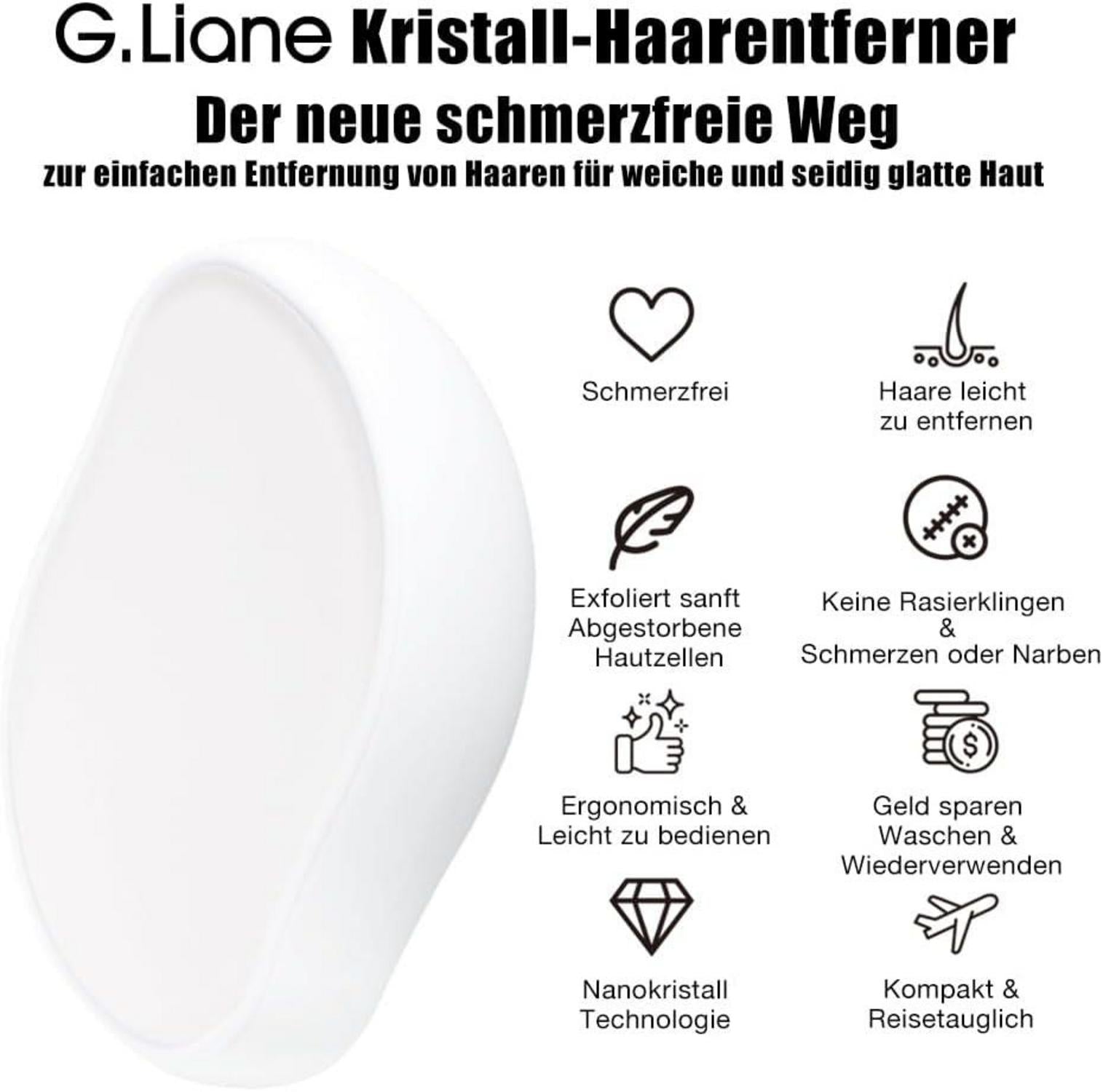 Kristall Haar-Radiergummi Nano Glas Haarentferner Stein