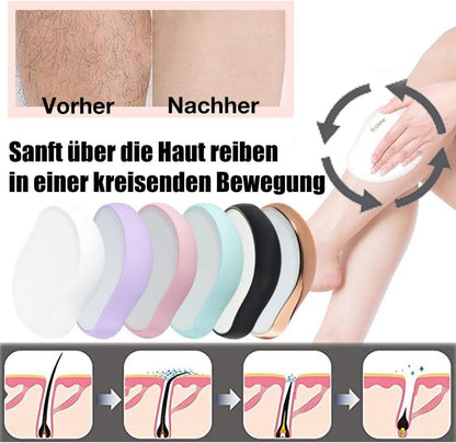Kristall Haarentferner Nano Glas wiederverwendbar schmerzlos Hautbildung