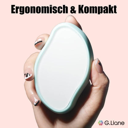 Kristall Haarentferner Nano Glas blau wiederverwendbar schmerzlos