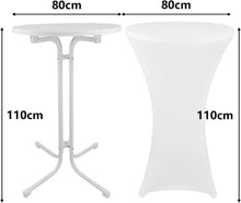 2 Stück Stretch Stehtisch Husse 80x110cm Elastische