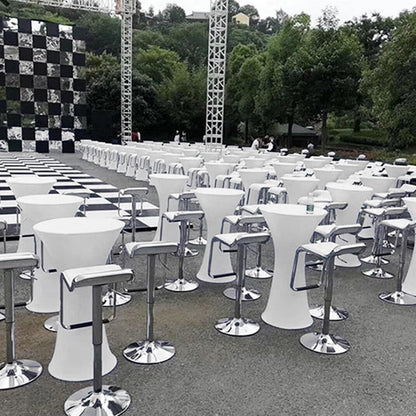 2er Set Stretch Stehtisch Husse 80x110cm Elastische Tischdecke Bar Counter