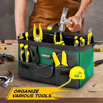 Werkzeugtasche 15 Zoll, 37x21x26 cm, strapazierfähig, ideal für