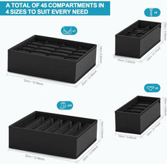 Schubladen Organizer Set für IKEA Kleiderschrank, Schrank