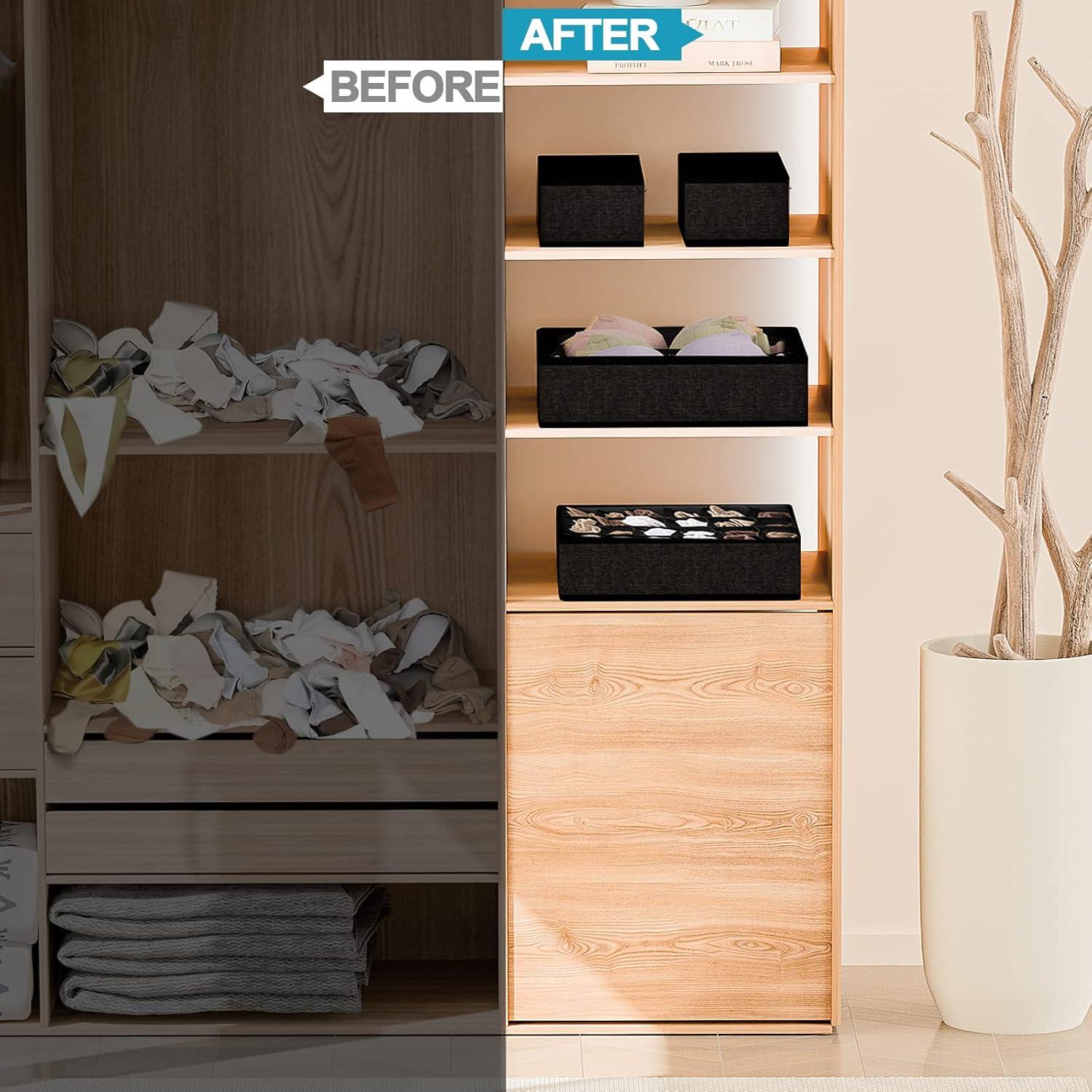 Schubladen Organizer 4er Set für IKEA Schrank, Wickelkommode, Aufbewahrung