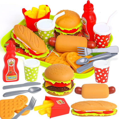 Küchenspielzeug Lebensmittel Hamburger Set Rollenspiele 3+ Jahre