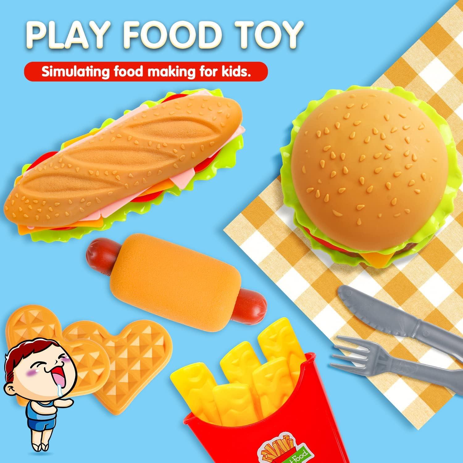 Kinder Küchenspielzeug Hamburger Rollenspiel Set ab 3 Jahre