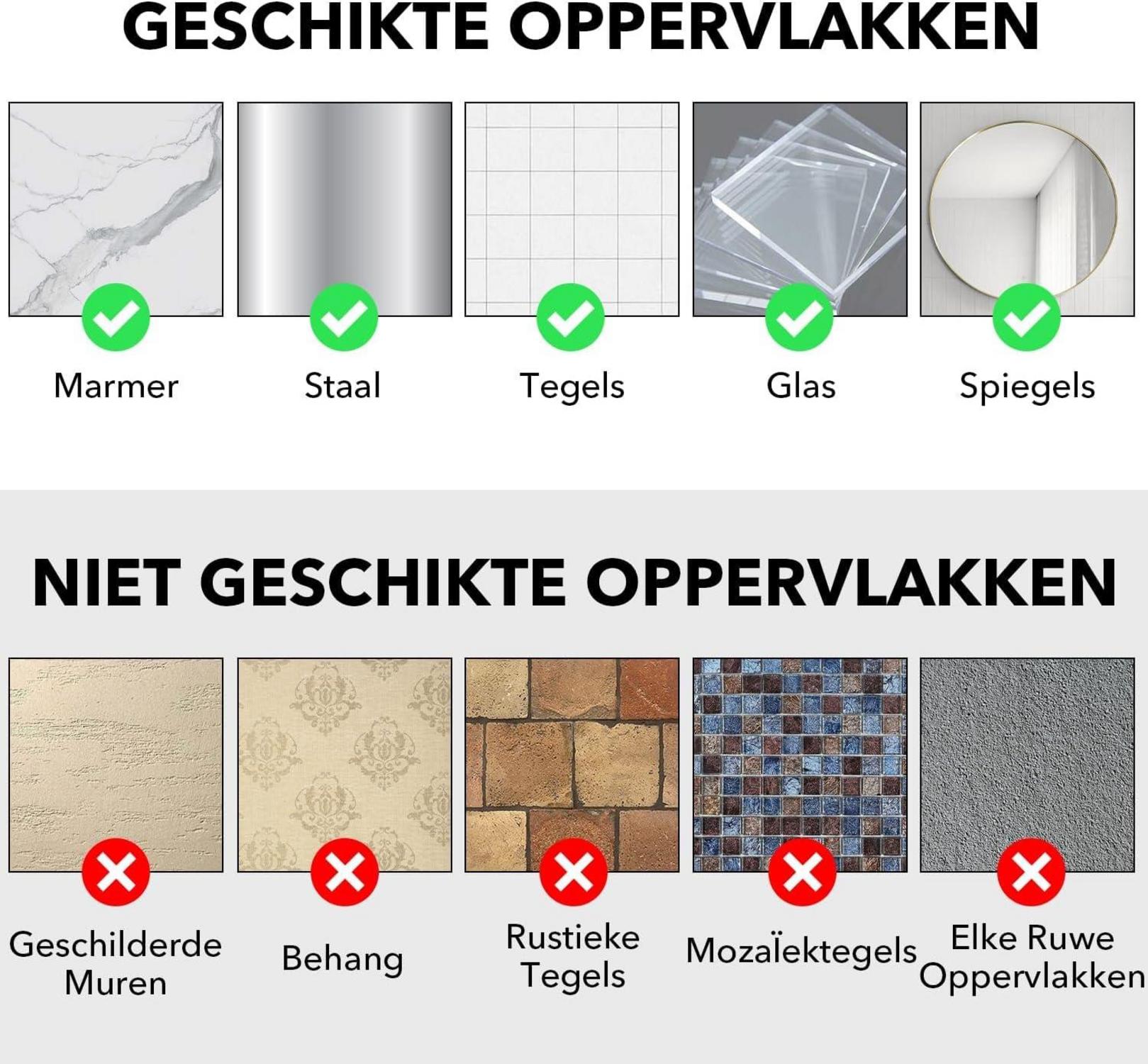 saffruff Duschablage ohne Bohren 2 Stück Duschregal Edelstahl Silber Grau
