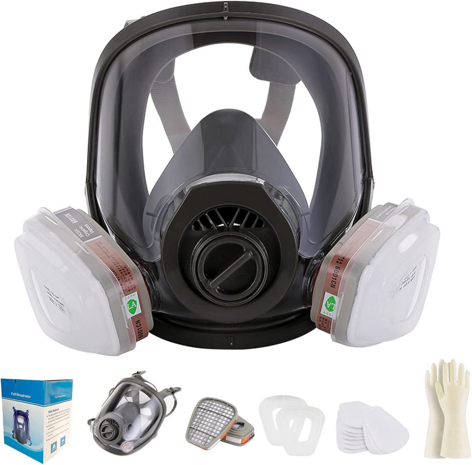 Vollgesichtsmaske mit Filter für Sprühen und Schleifen