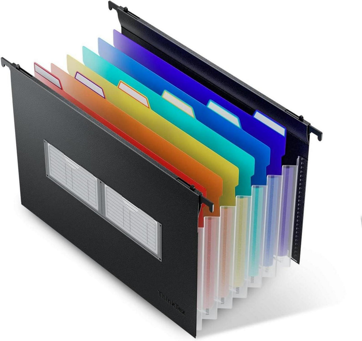 A4 Plastik Hängeregister Mappen 7 Akkordeon-Taschen 3cm