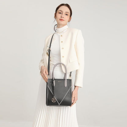 Damen Handtasche PU Leder Schultertasche Umhängetasche Shopper