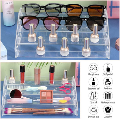 Nagellack Aufbewahrung 60 Flaschen 4 Schichten Acryl Display Organizer