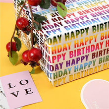Regenbogen Geschenkpapier Rolle – UV-Details – 43cm x 3m