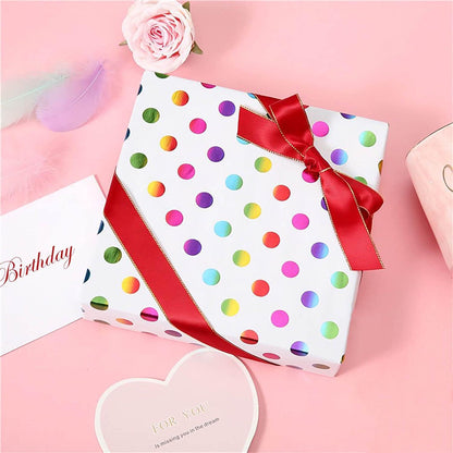 Regenbogen Glitzer Geschenkpapier Rolle 3m - Bastelarbeit Kit