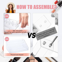 Nagellack Aufbewahrung Acryl Display 60 Flaschen 3 Schichten Organizer