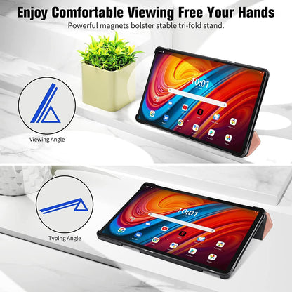 Tablet Hülle Lenovo Tab M10 3rd Gen 10.1 Zoll Ständer Schlaf/wach Rose