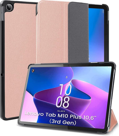 DLveer Lenovo Tab M10 Plus (3rd Gen) Hülle Rose Gold