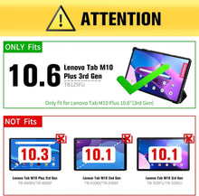 Lenovo Tab M10 Plus Hülle 10,6 Zoll Dreifach Faltbar Rose