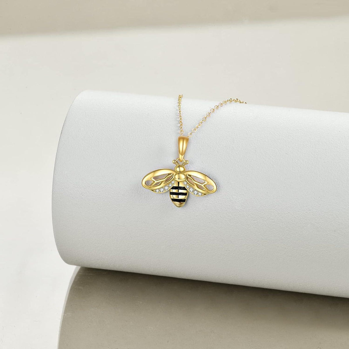 925 Sterling Silber Bienen Halskette für Damen | Geschenkbox