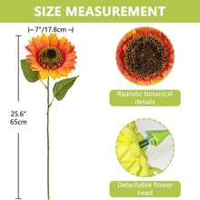 Künstliche Sonnenblumen Set Deko Hochzeit Tischdeko 6 Stück