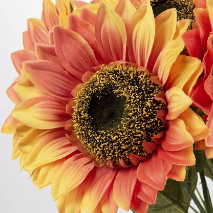 Künstliche Sonnenblumen Set Hochwertige Dekoblumen 6 Stück