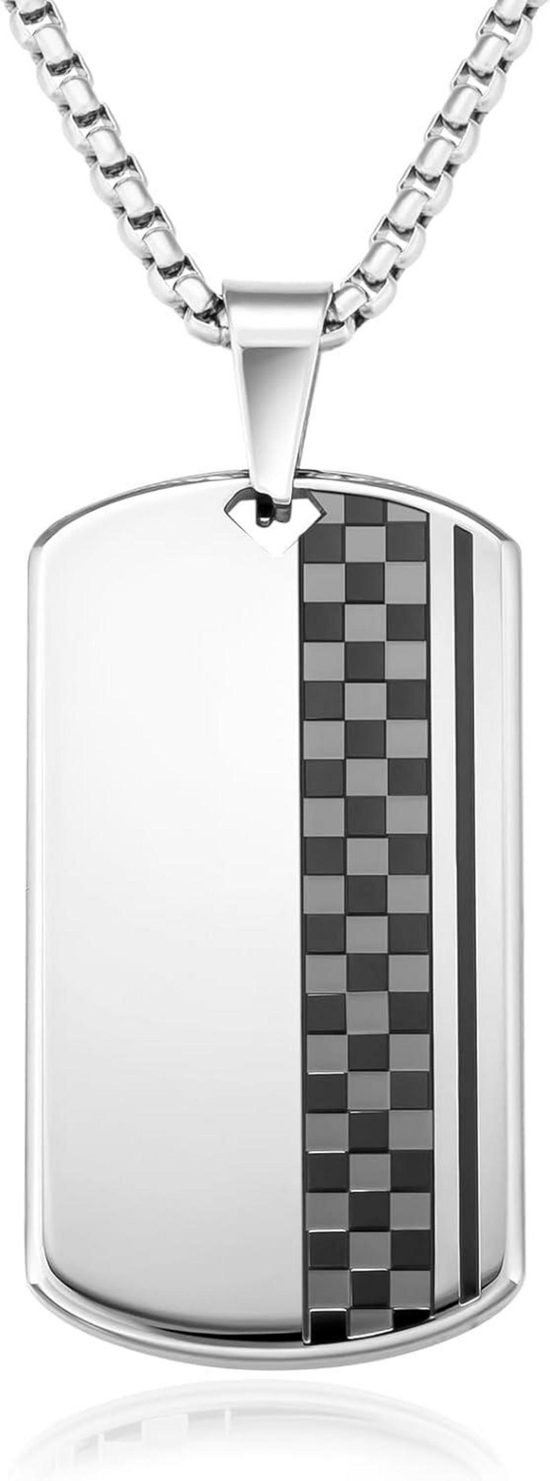 Anhänger Kette 18K Goldplatte Dogtag Hip Hop Geschenk
