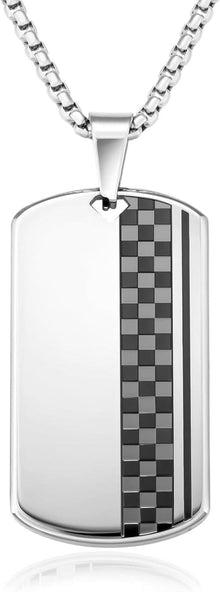 Anhänger Kette 18K Goldplatte Dogtag Hip Hop Geschenk