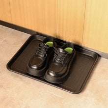 ZEONHEI 3er Set Schuhabtropfschalen 42x32 cm Schwarz