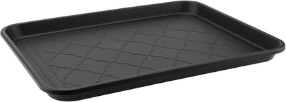 Schuhabtropfschalen Set große Schuhmattenablage 42x32cm Schwarz
