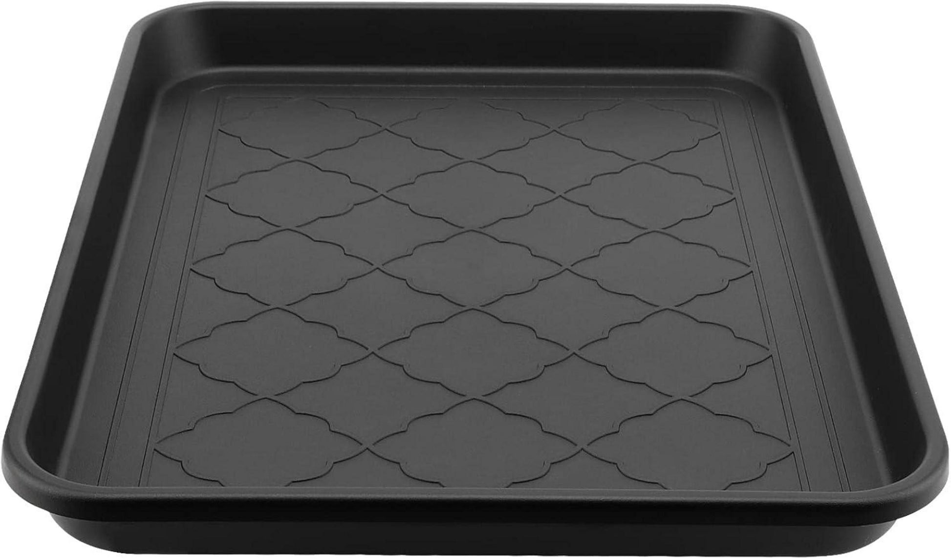 Schuhabtropfschalen Set große Schuhmattenablage 42x32cm Schwarz