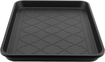 Schuhabtropfschalen Set große Schuhmattenablage 42x32cm Schwarz
