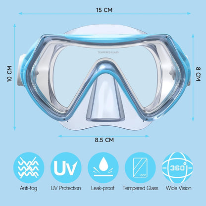 Taucherbrille Kinder Schwimmbrille Schnorchelmaske