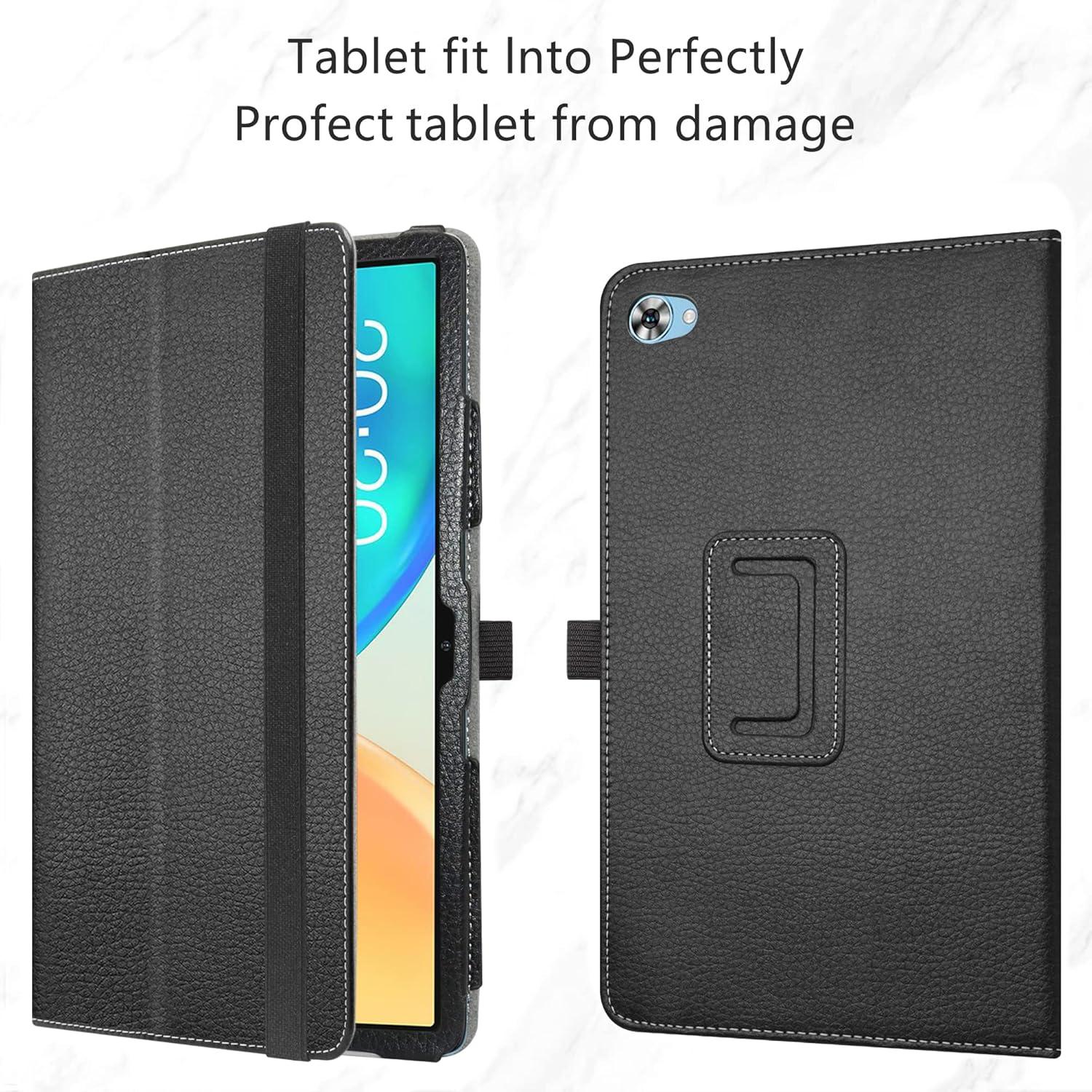 LiuShan TECLAST M40 Plus Hülle Schwarz PU Leder Case mit Ständer