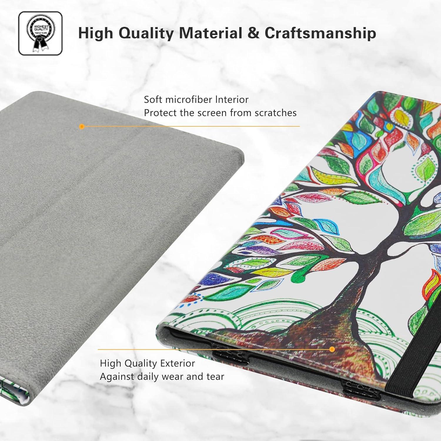 LiuShan CHUWI HiPad Max 10.36 Zoll Tablet Hülle PU Leder Ständer Love Tree