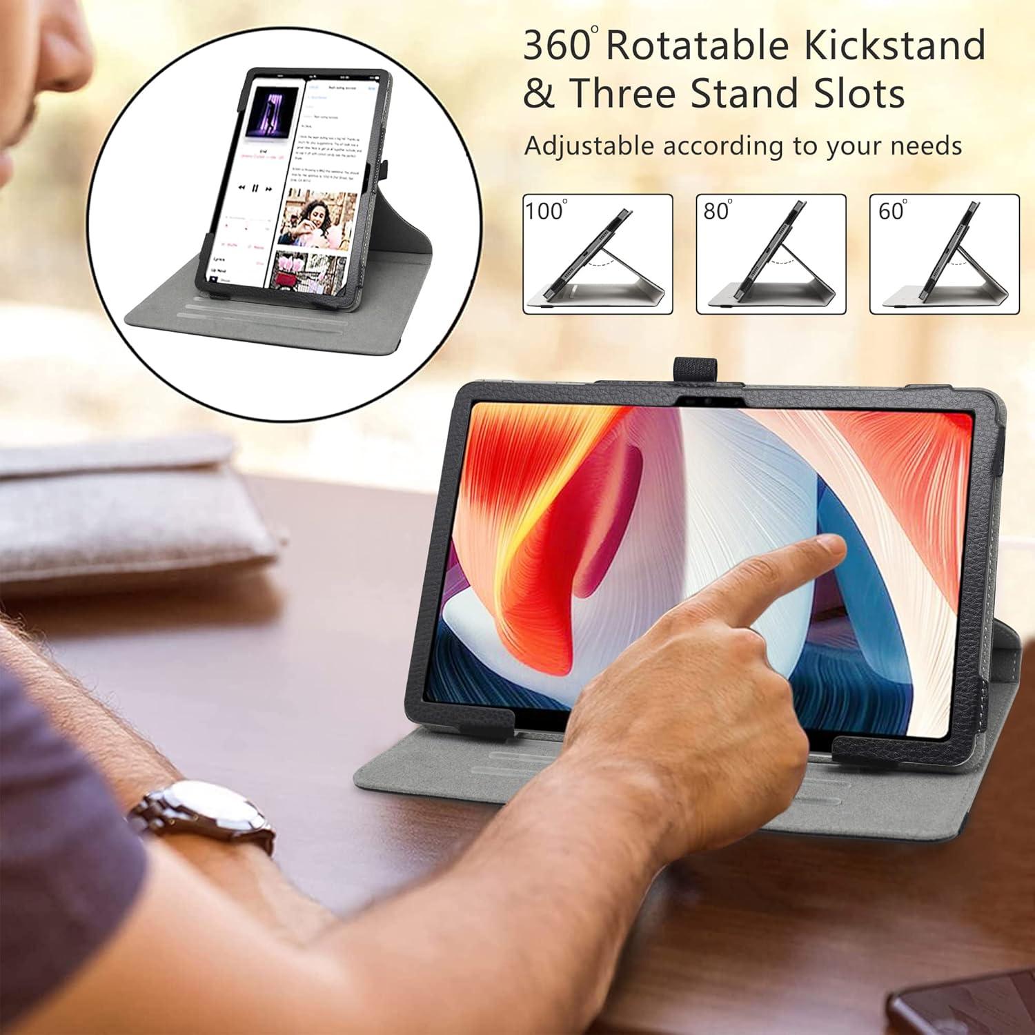 LiuShan Rotating hülle für DOOGEE T20 T10 10,4 Zoll Schwarz