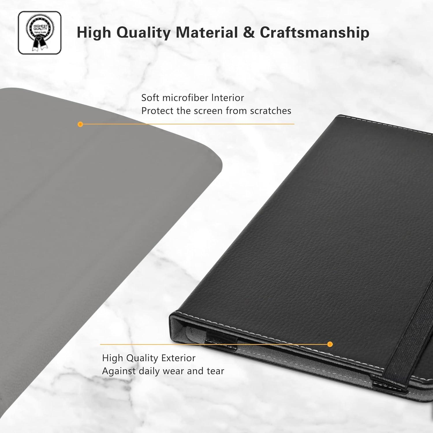 LiuShan Tablet hülle DOOGEE T20 T20S 360° Drehbar Schwarz
