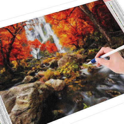 5D Diamond Painting Wasserfall Natur Groß XXL 180x70cm - DIY Kit