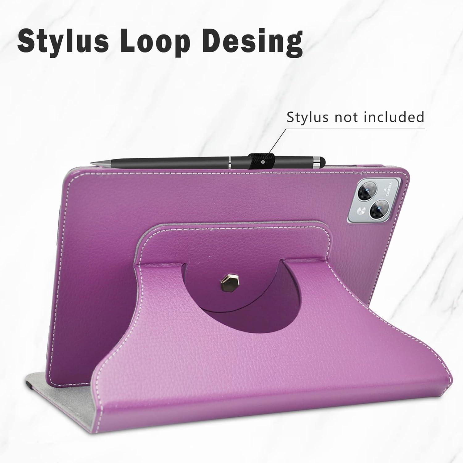 Rotating hülle für DOOGEE T10 T10S 360° Standfunktion Violett 10.1