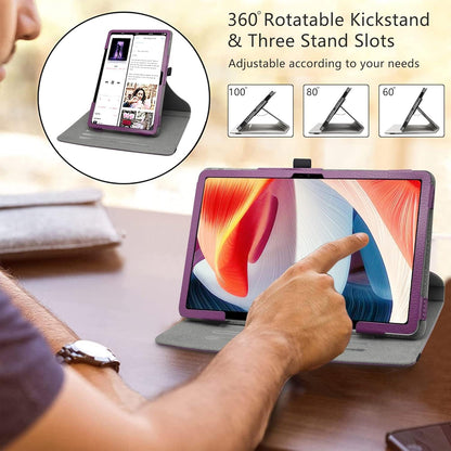 LiuShan Rotating Hülle für DOOGEE T20 / T20S Tablet 10,4 Zoll Violett
